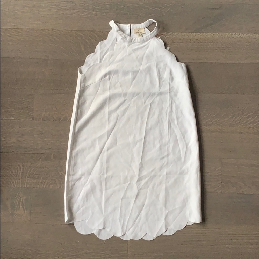 NEVER WORN Nasty Gal White Scallop Dress
